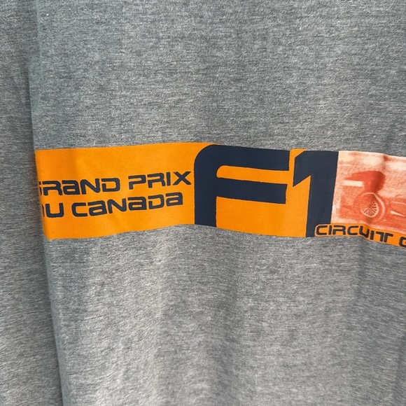 Formula One Grand Prix t-shirtx gray, O/S size very big/wide/long. Unworn NWT. - Picture 2 of 8